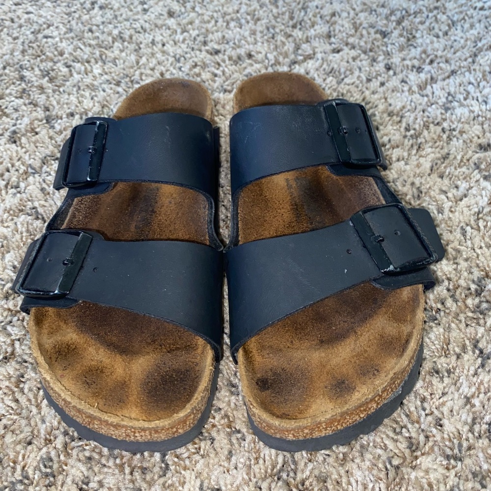 Birkenstock Black Sandals Comfortable Footbed